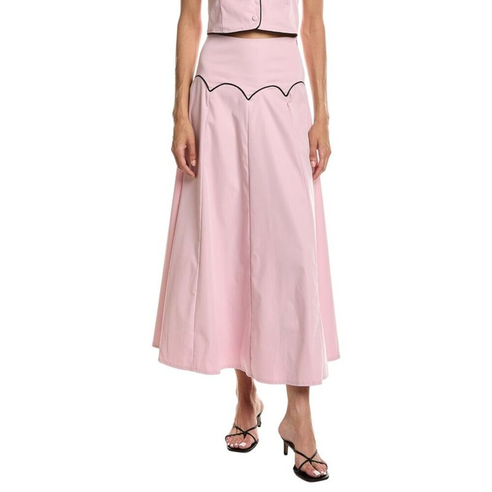 To My Lovers Womens Solid Maxi Skirt, Purple